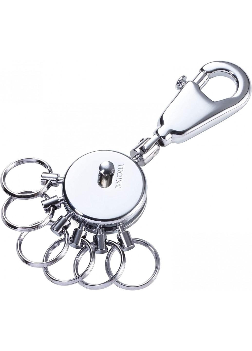 Брелок Troika з 6 змінними кільцями Хром (KYR60/CH)