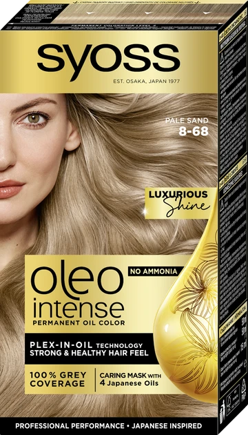 Краска для волос Syoss Oleo Intense без аммиака 115 мл 8-68 Жемчужный блонд