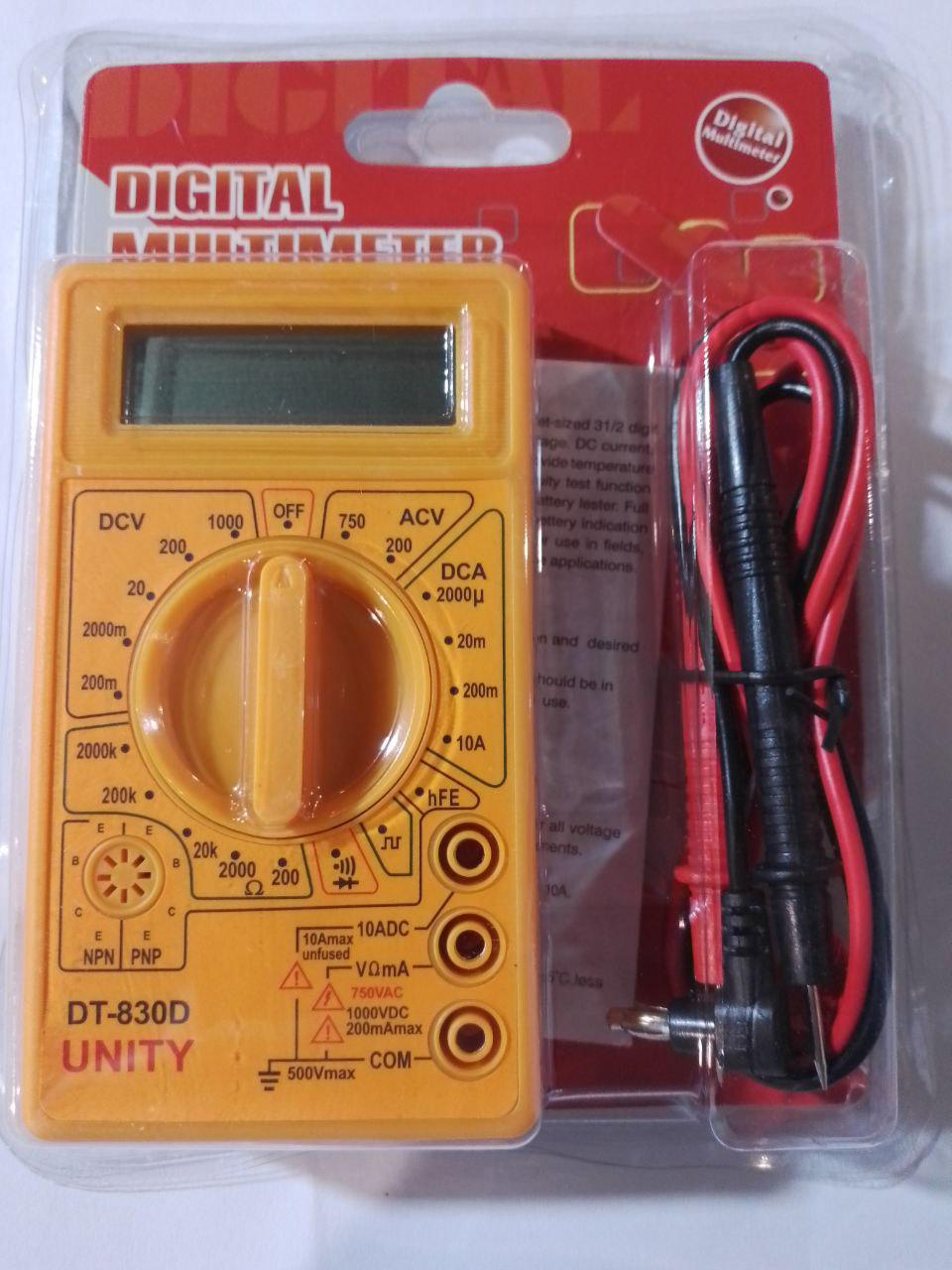 Мультиметр UNITY DT-830 D Помаранчевий