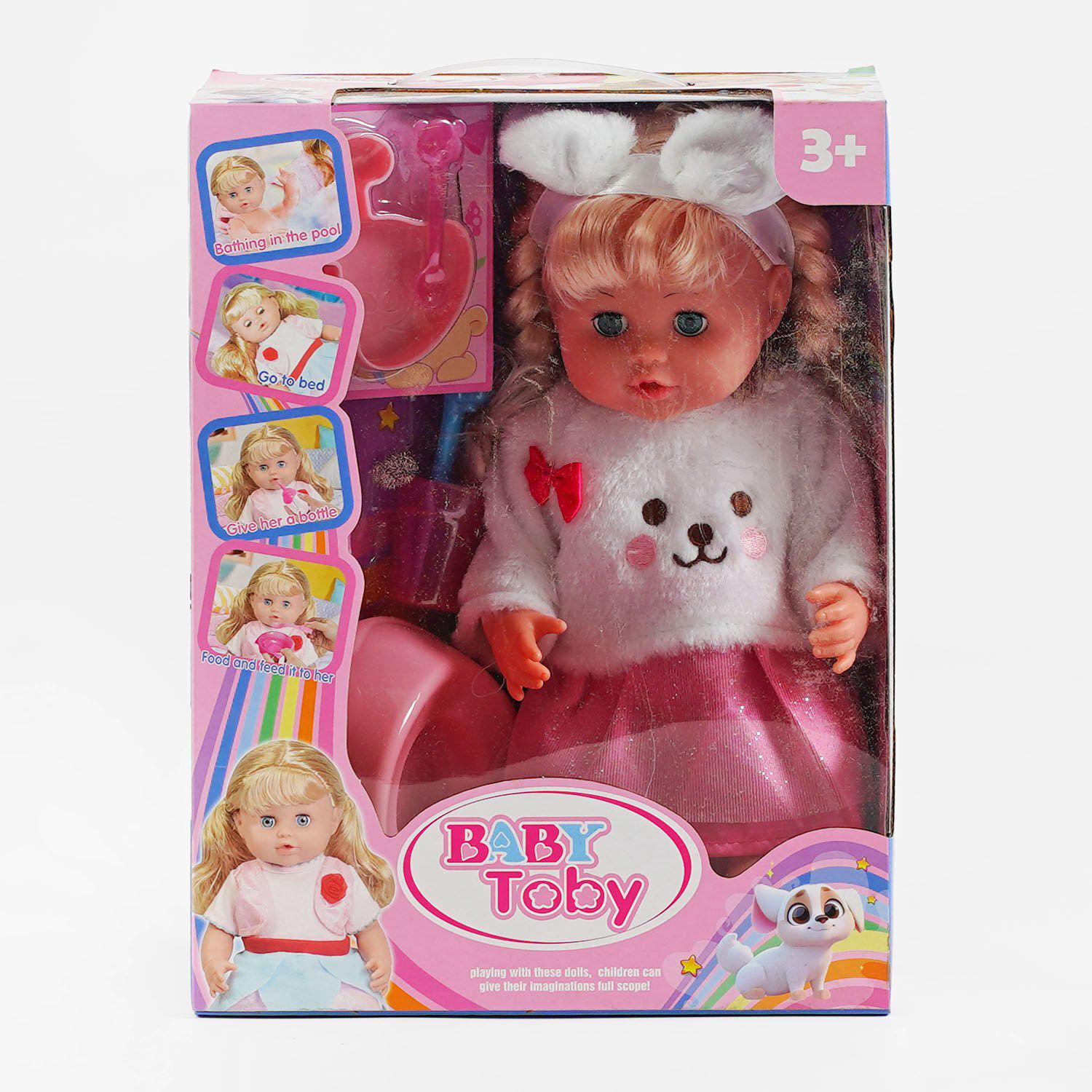 Кукла с волосами Baby Toby с аксессуарами 35 см (W322018A5)