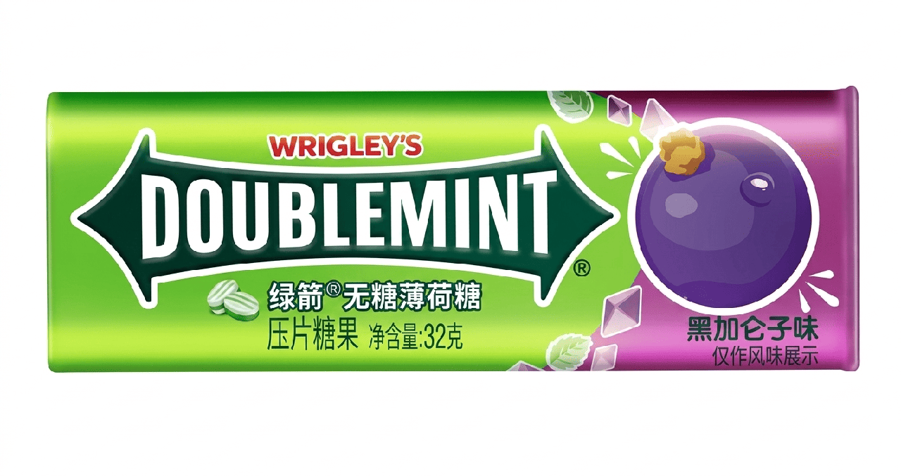 Конфеты Wrigley's Doublemint Sugar Free Mints Blackcurrant Flavor 23,8 г (3033813035)