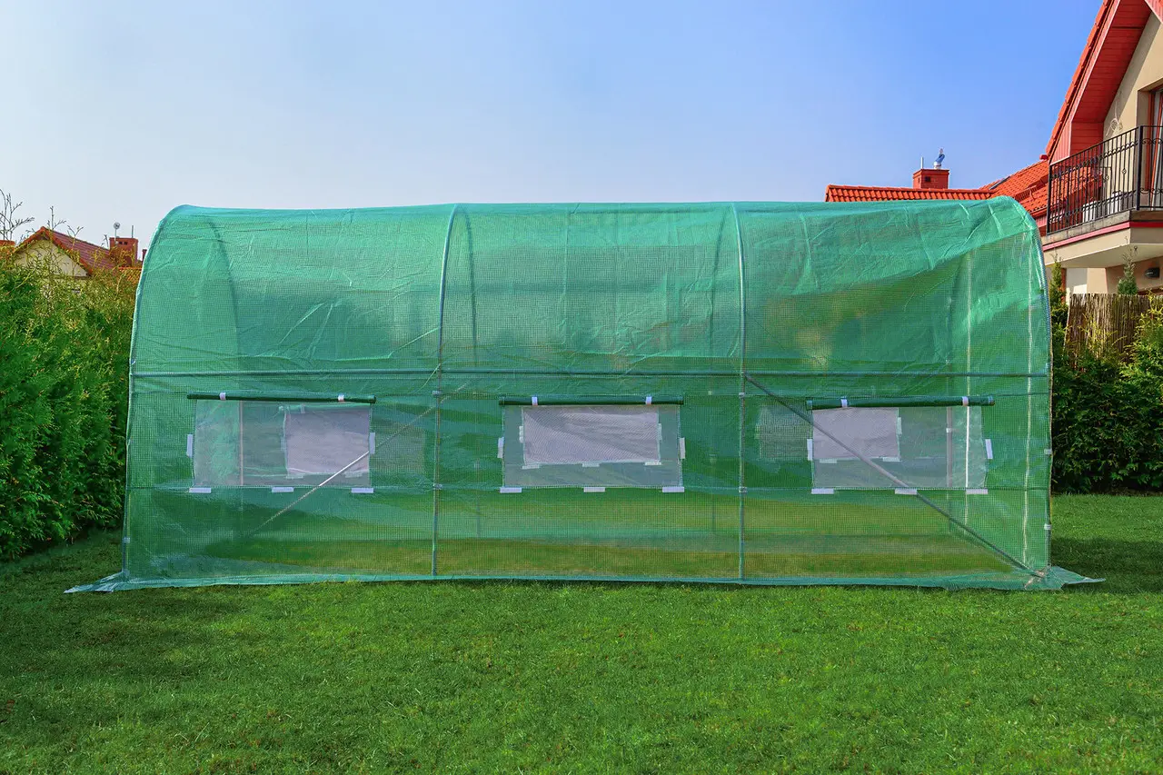 Парник плівковий FunFit Garden Green Tunnel 4х2,5х2 м 10 м2 (56789000) - фото 5