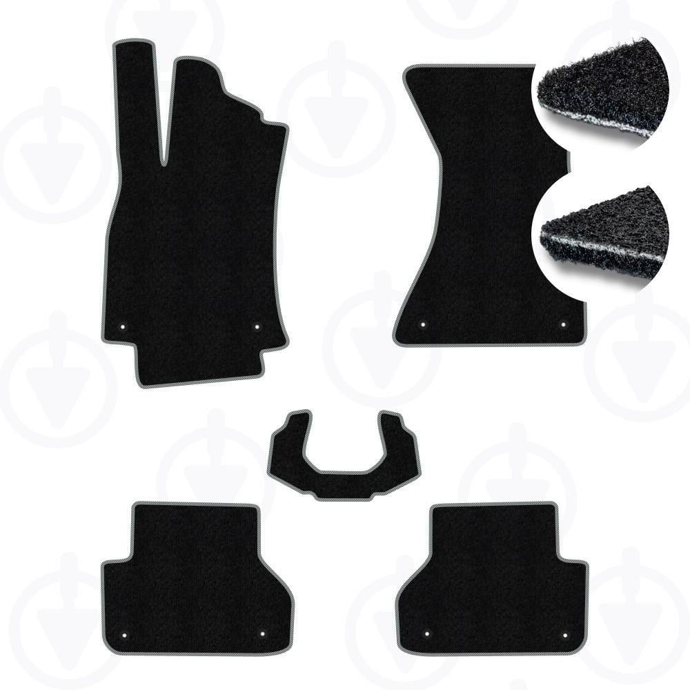 Комплект килимків до салону Star-Tex на Audi A4 B9 2015-2024 р. текстиль/Ciak Чорний/Сірий (13300-62-05-08)