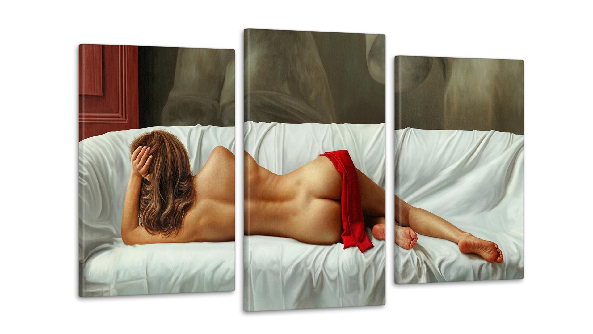 Модульная картина Девушка 53x100 см (Art-141_3)