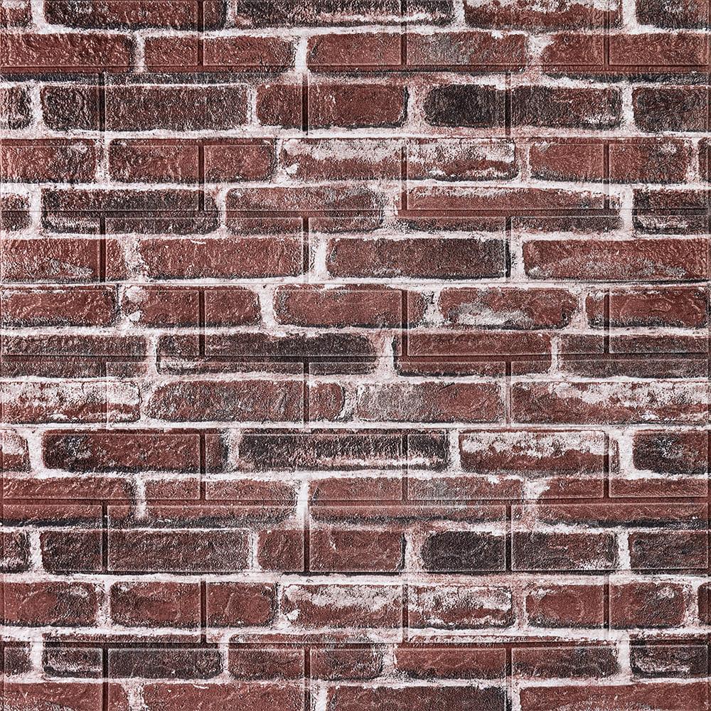 3D-панель самоклеющаяся Sticker Wall Красный кирпич 700х770х7 мм (Панель-43)