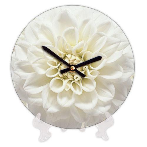 Часы настенные круглые Presentville Белый цветок 18 см (CH18 P 15S102)