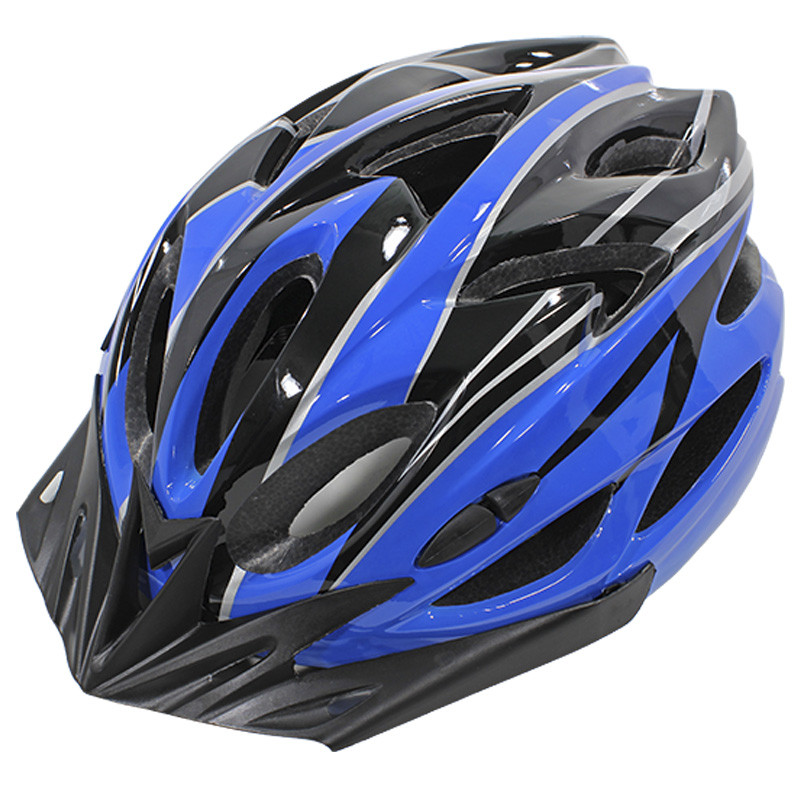 Шлем велосипедный защитный Helmet Н-012F Black/ Blue