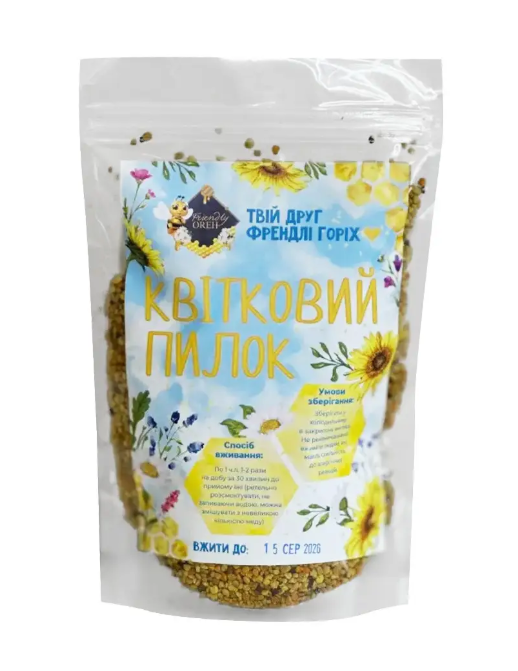 Мед Цветочная пыльца 250 г