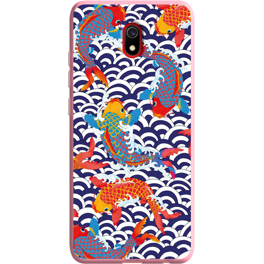 Чехол Boxface Xiaomi Redmi 8A Koi Fish Розовый силикон (38341-up2477-38675)