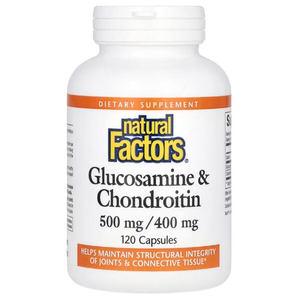 Натуральная добавка для суставов и связок Natural Factors Glucosamine & Chondroitin 120 сaps. (000022071)