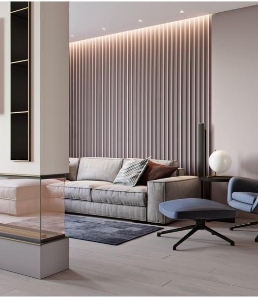 Панель гипсовая 3D Рейка до 3 000 мм (2026) - фото 8 Панель гипсовая 3D Рейка до 3 000 мм (2026) - фото 8