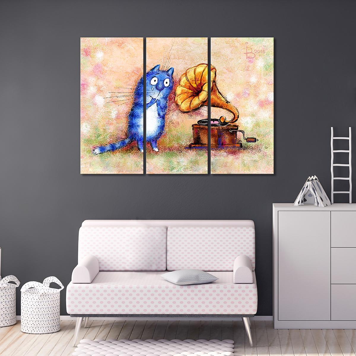 Модульная картина Лирика 3 модуля 120x180 см