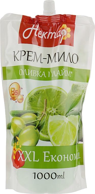 Крем-мило рідке Нектар Оливка і лайм змінний пакет 1000 мл (4820091146861)
