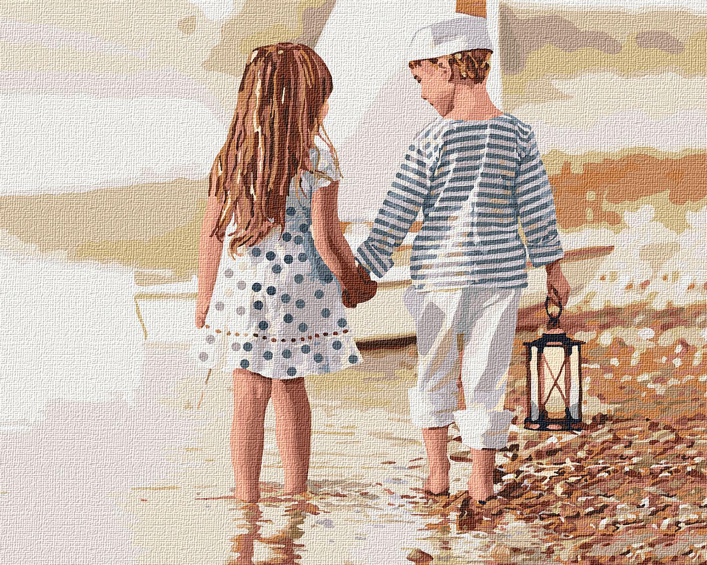 Картина по номерам Идейка Дружба 40x50 см (Id-KHO2328)