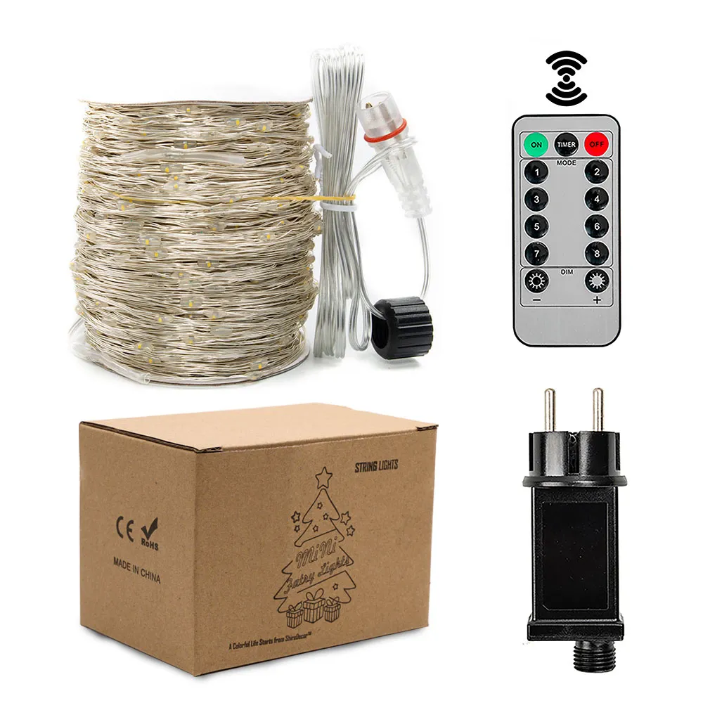 Гірлянда вулична Крапля роси на пульті 500 LED 220 В 50 м Теплий Білий (24008) - фото 6 Гірлянда вулична Крапля роси на пульті 500 LED 220 В 50 м Теплий Білий (24008) - фото 6