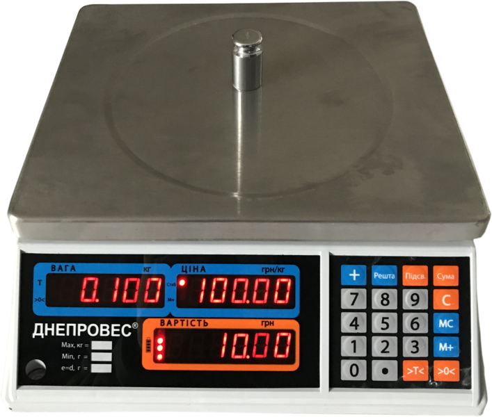 Весы торговые Днепровес ВТД Т1 СВ