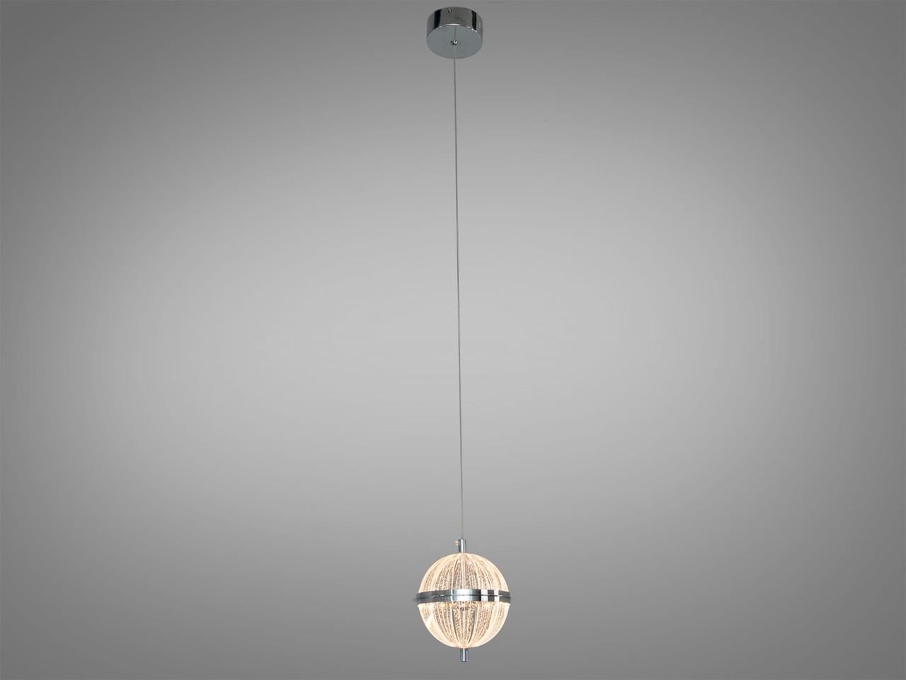 Подвесной светильник LED 5030/1CH Сфера 14 Вт с хрусталем Хром (2950852201)