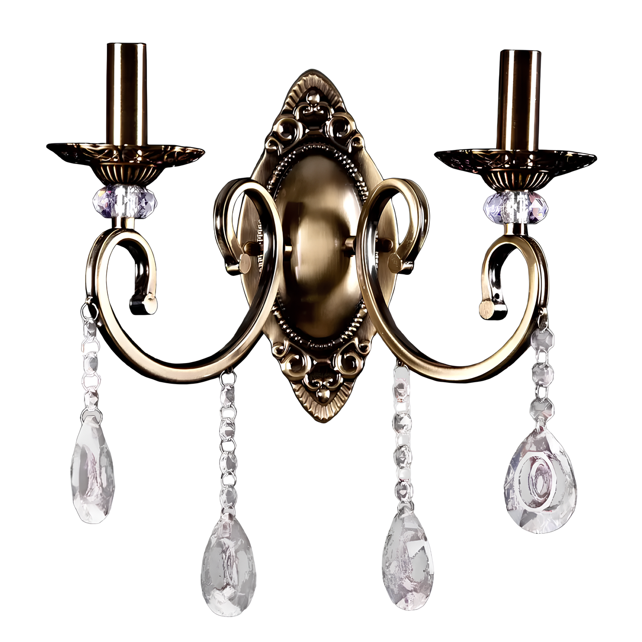 Бра Svet на две лампы Е14 с хрустальными подвесками Бронзовый (SR-N3019/2W AB) Бра Svet на две лампы Е14 с хрустальными подвесками Бронзовый (SR-N3019/2W AB)