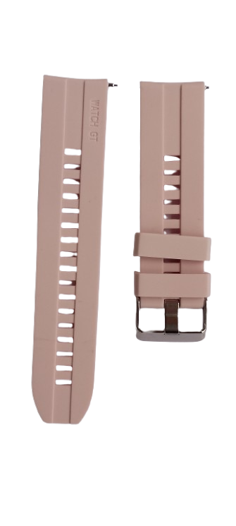 Ремінець для годинника силіконовий 180х22 мм Пудра (3771) - фото 2 Ремінець для годинника силіконовий 180х22 мм Пудра (3771) - фото 2
