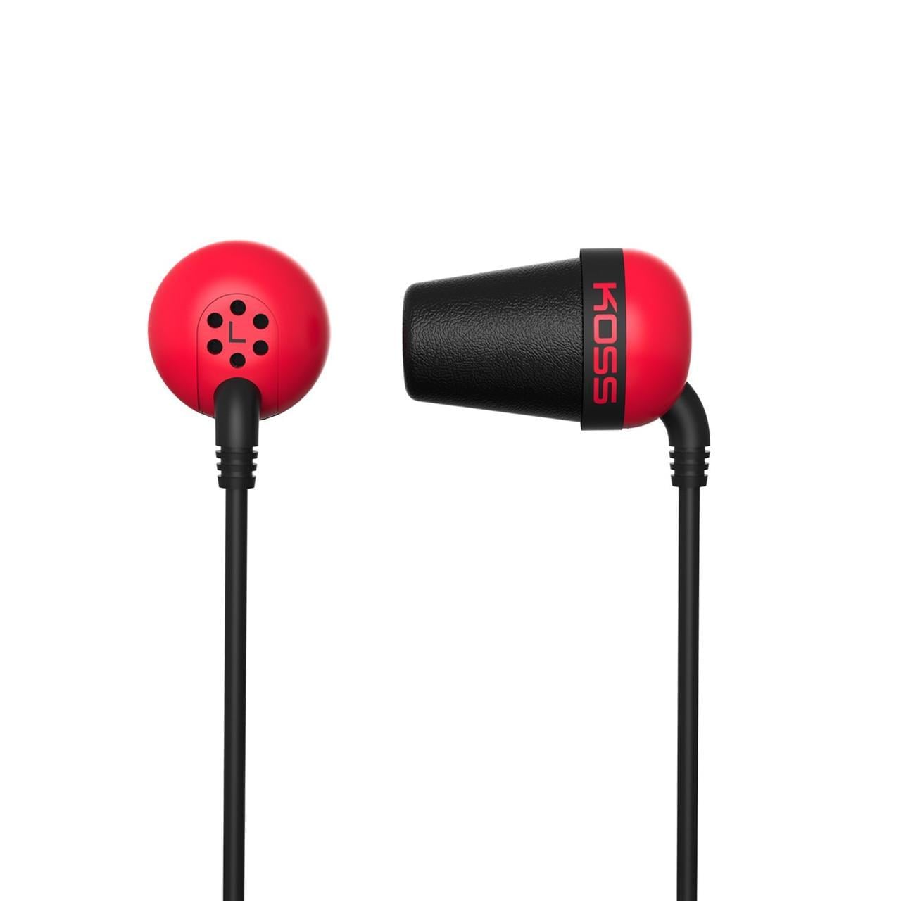 Навушники Koss The PLUG без мікрофону Червоний (2979392391)