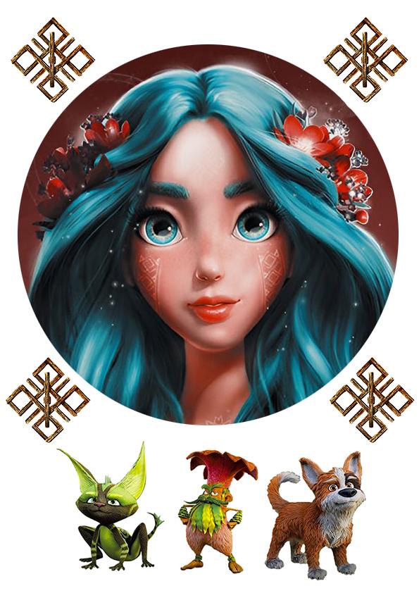 Картинка на торт вафельная Мавка 2 (15020) Картинка на торт вафельная Мавка 2 (15020)