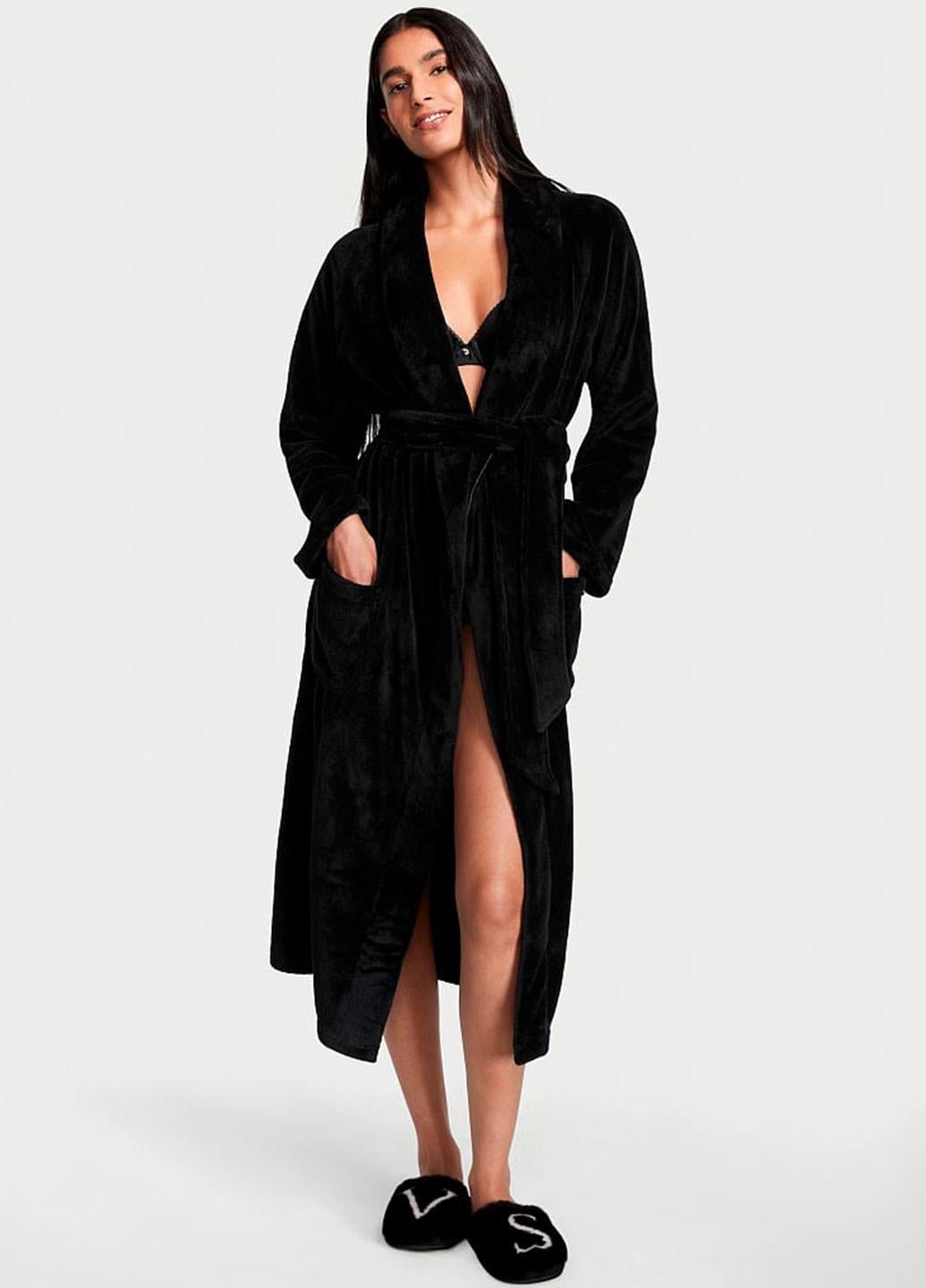 Халат Victoria's Secret M/L Черный (15600409699093M/L)
