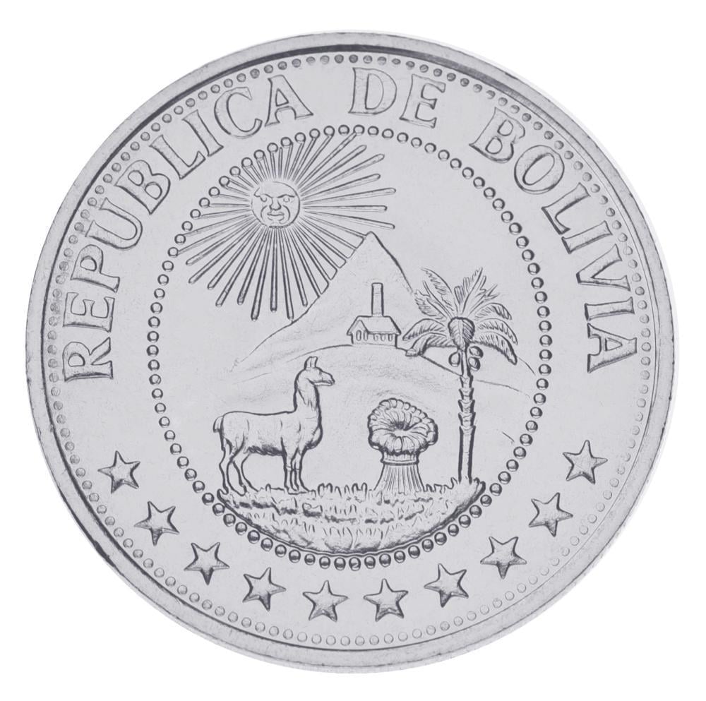 Коллекционная монета Боливия 1 Боливиано 1980 года UNC (М16999)