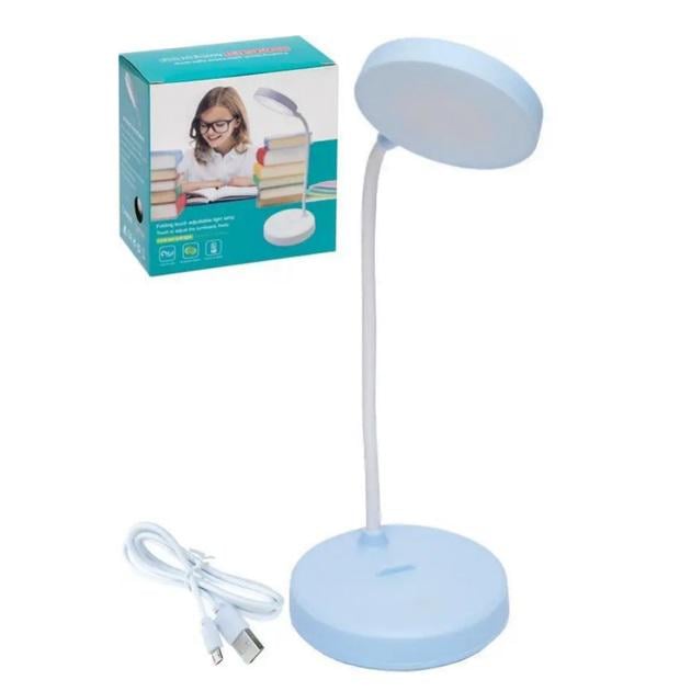 Настольная лампа LED SST-861 аккумуляторная USB 23 см Голубой (26919998) Настольная лампа LED SST-861 аккумуляторная USB 23 см Голубой (26919998)