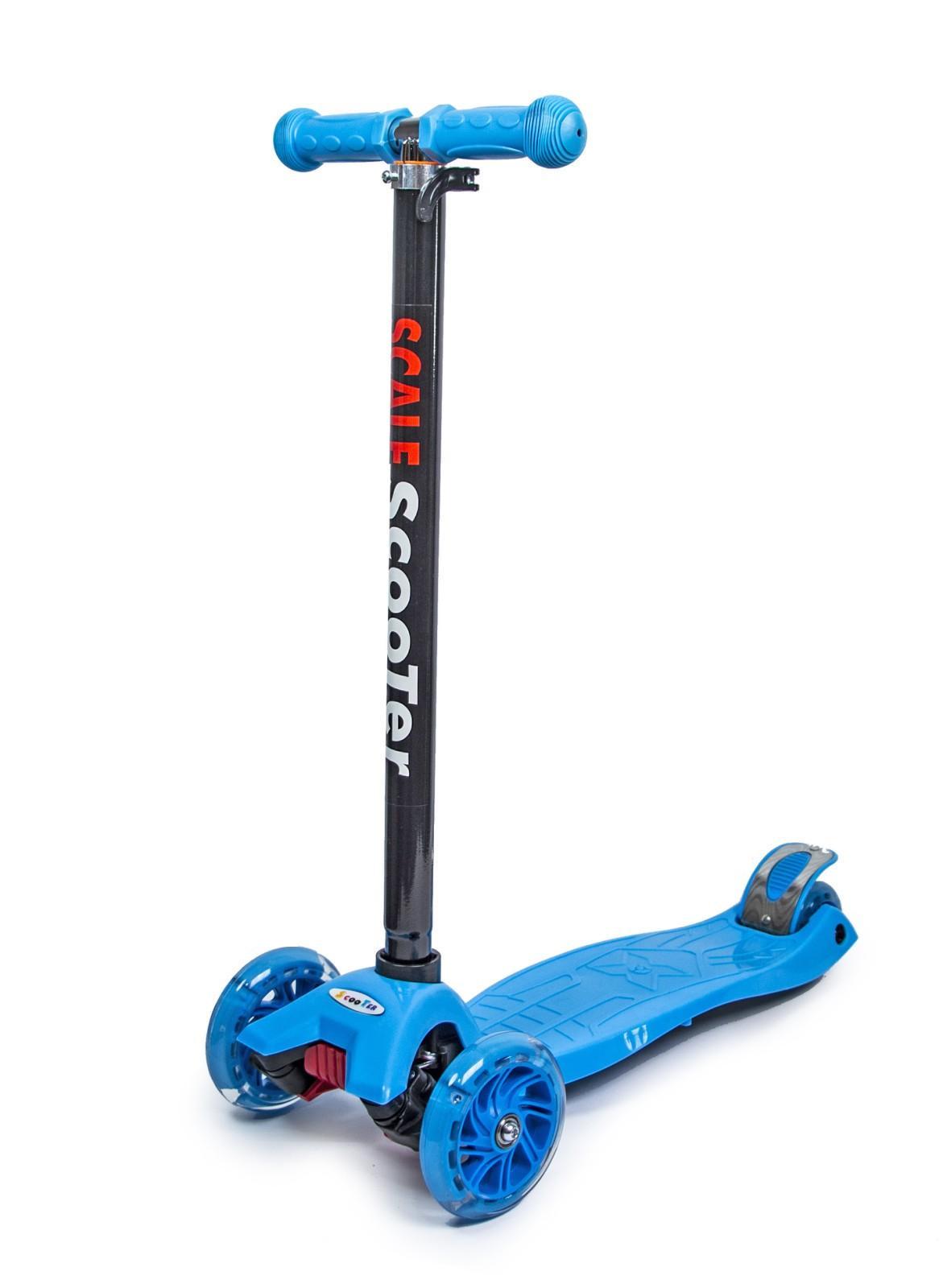 Самокат детский Maxi колеса светятся Blue