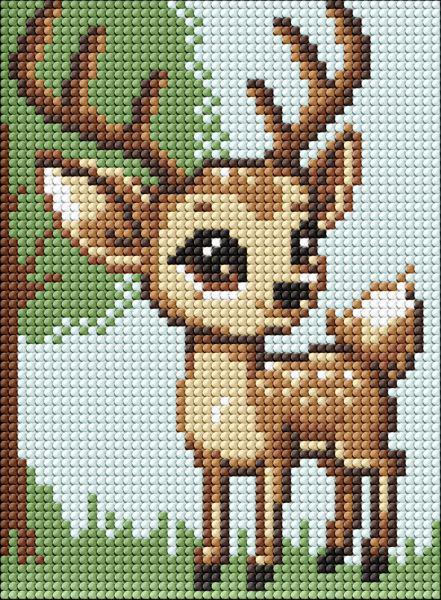 Алмазная мозаика Идейка Олененок 15х20 см (Id-AMM1025)