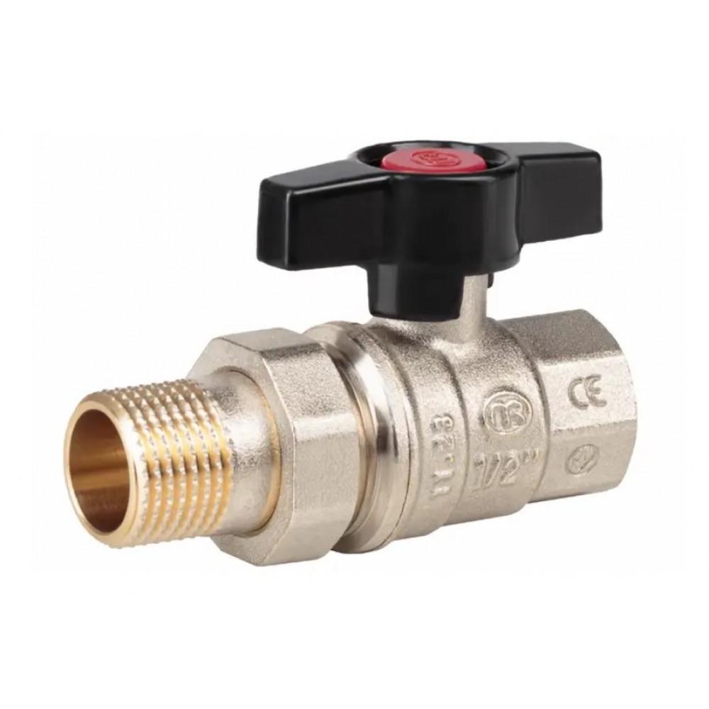 Кран шаровой MAREK с американкой ВЗ 3/4" бабочка (260132600)