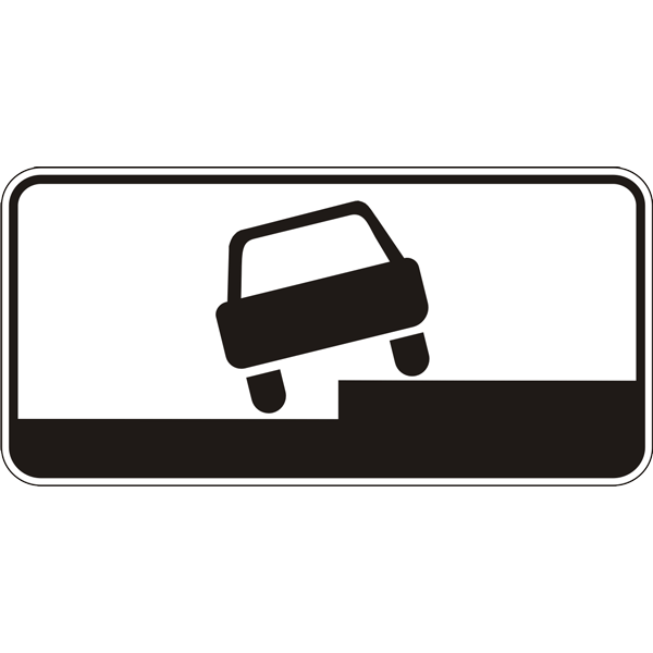 Дорожный знак прямоугольный Фабрика знаков 7.6.2 350х700 мм (504133-11)