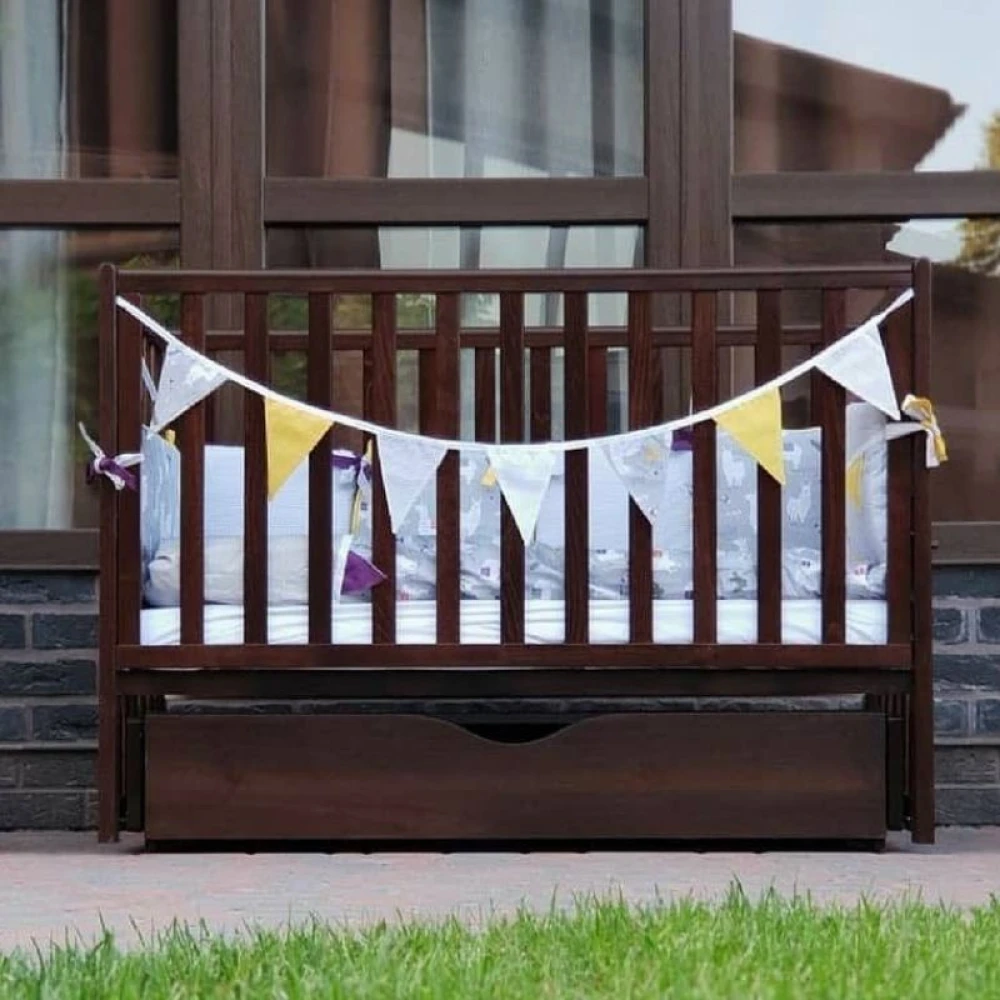 Дитяче ліжечко Veres ЛД 13 120x60 см Горіх - фото 7 Дитяче ліжечко Veres ЛД 13 120x60 см Горіх - фото 7