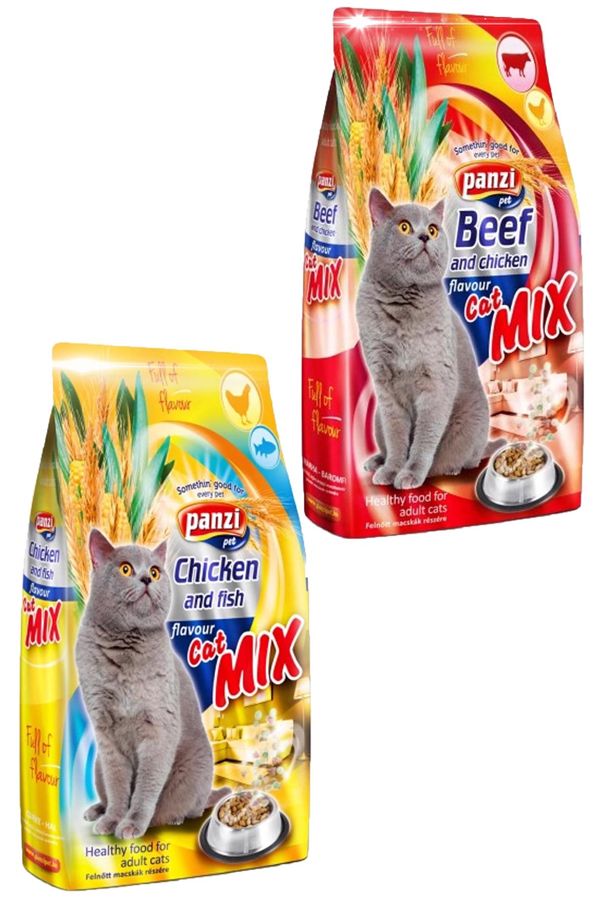 Корм сухий для котів Panzi Мікс яловичина/курка/риба 10 кг (351633492)