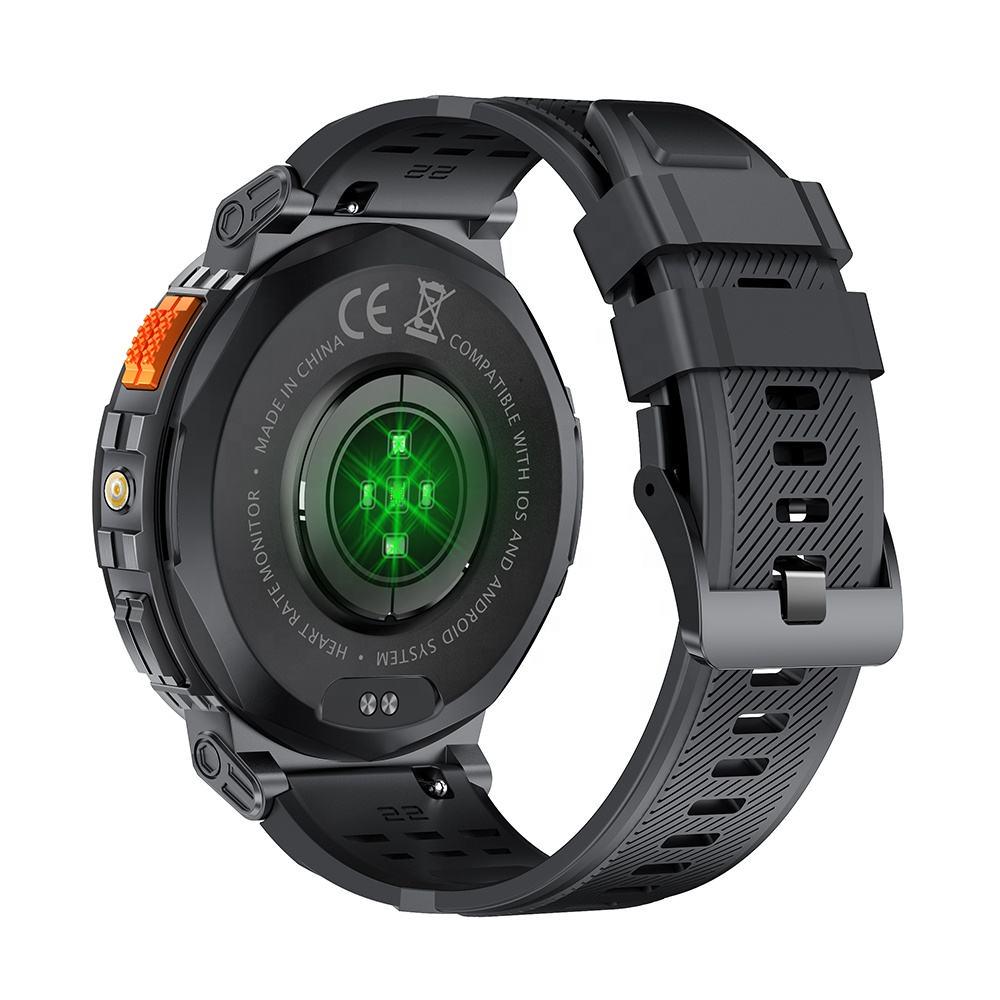 Смарт-годинник Lemfo K66 з ліхтариком силіконовий ремінець Black (18359) - фото 6 Смарт-годинник Lemfo K66 з ліхтариком силіконовий ремінець Black (18359) - фото 6