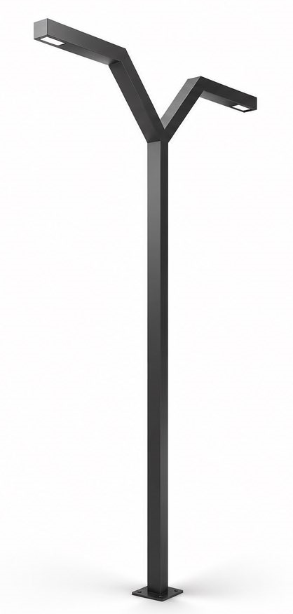 Светильник садово-парковый MG STREET V LED на опоре алюминиевый 2х30 Вт IP67