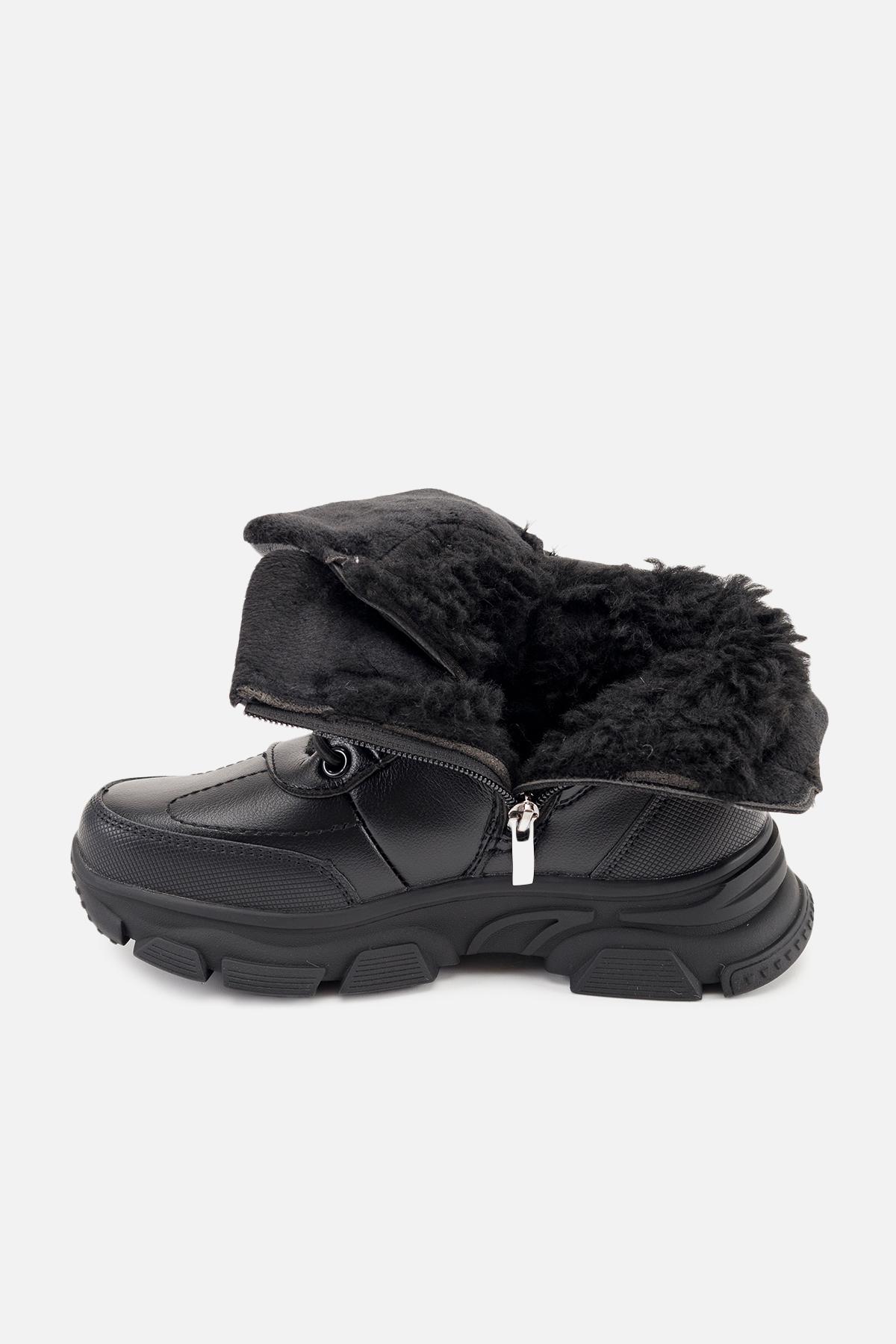 Ботинки детские зимние ЦБ-00260723 для мальчика р. 34 Черный (29085940) - фото 6