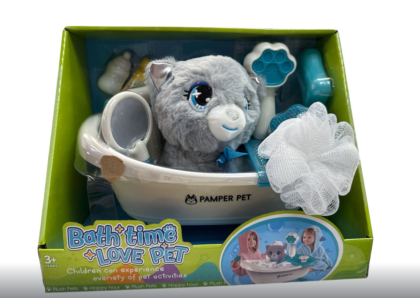 М’яка іграшка Улюбленець 939-62 ванна з помповою подачею води та аксесуари в коробці