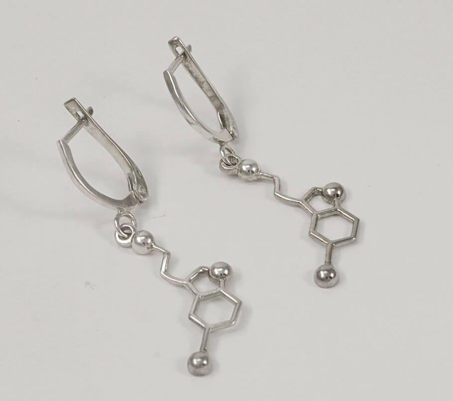 Серьги Maxi Silver 7753 Серотонин (87753)