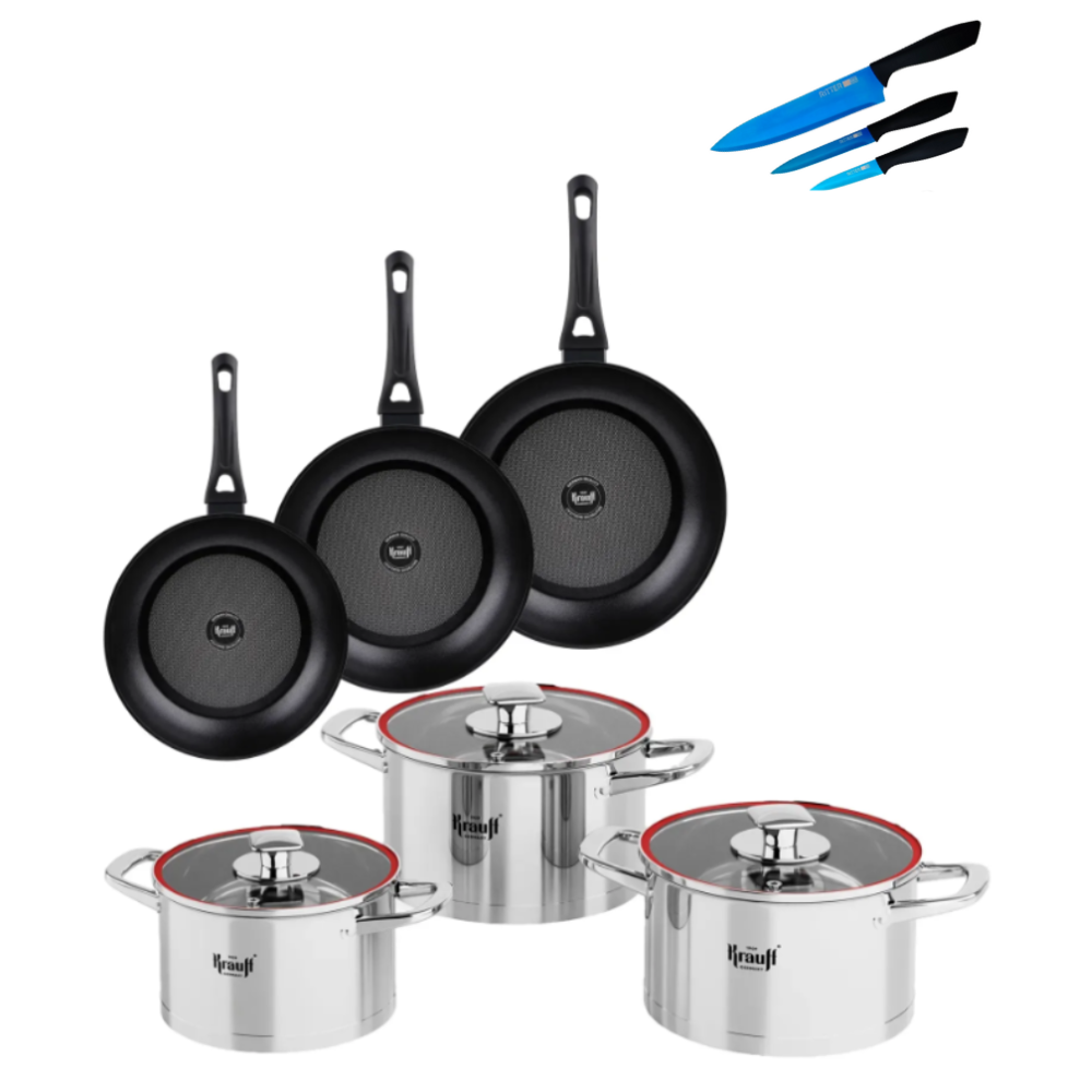 Набор посуды для гурманов Krauff с набором ножей Ritter (55-333-398)