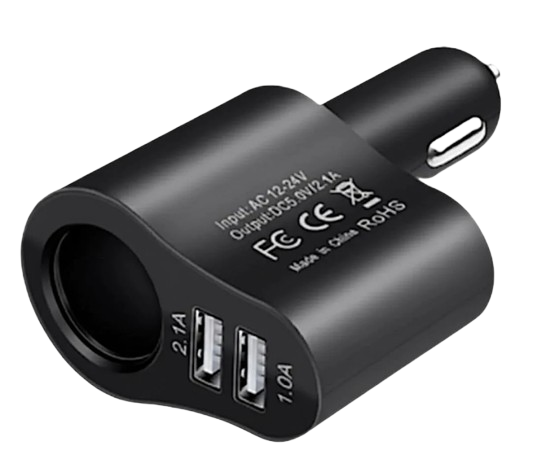 Розгалужувач автомобільний WLYCsheng 3в1 з USB 12V/24V (31793754)