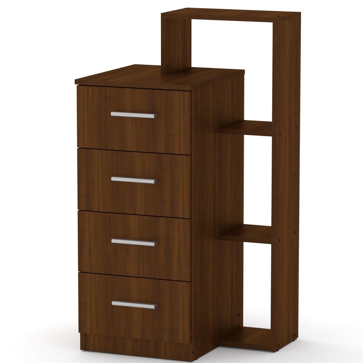 Комод Компаніт-4-1п Горіх (428_komp_G_NM)