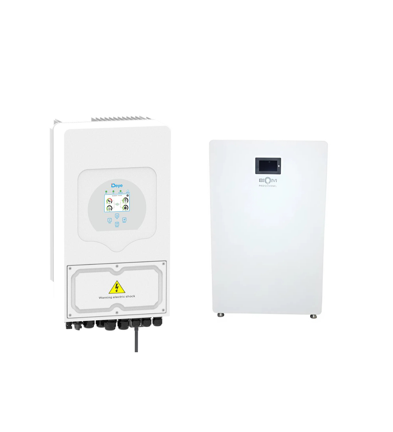Инвертор Deye SUN-5K-SG05LP1-EU 5 кВт и батарея Biom Professional BALFP-512200-V1 10,24 кВт·ч (33148770)