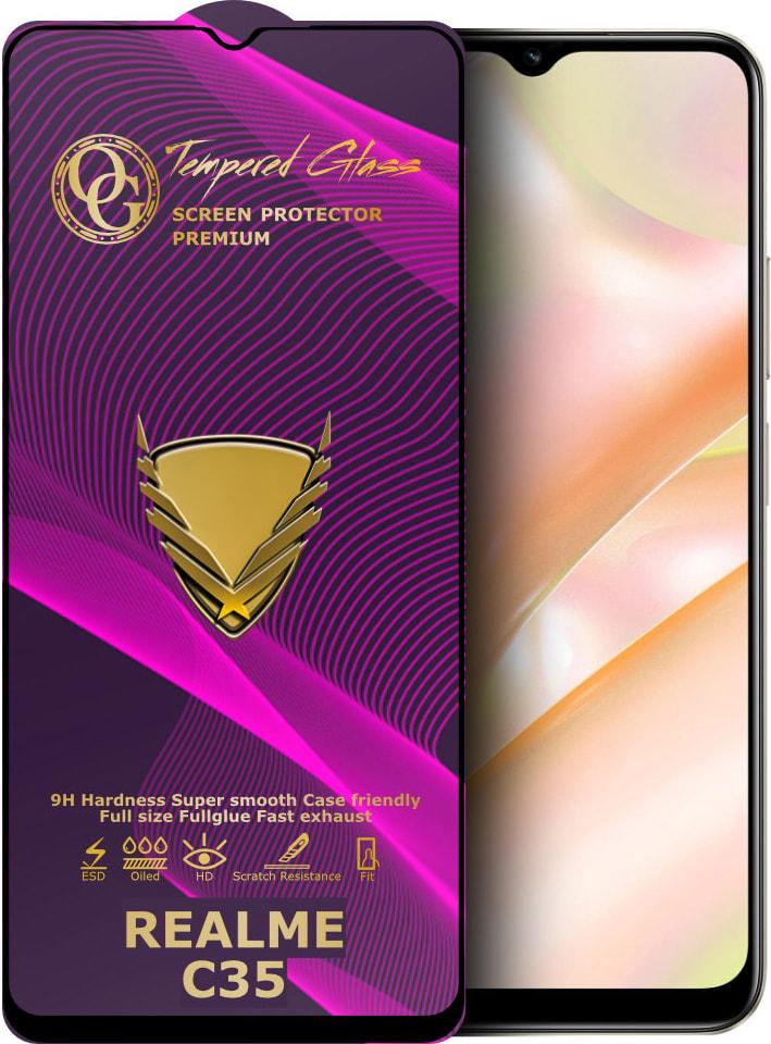Стекло защитное GoldenArmor Realme C33 Full Glue (32314)