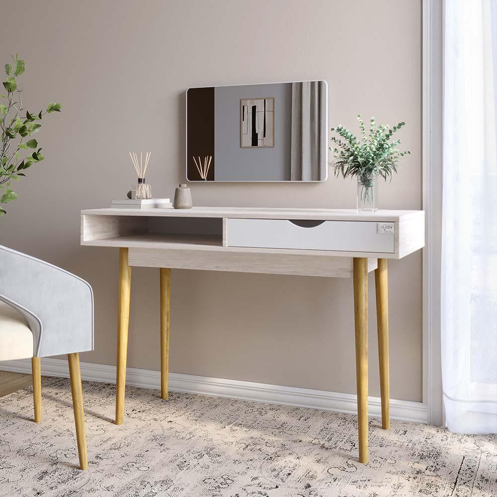 Письменный стол Lion Сканди-1 Нимфея Альба/Самоа дымчатый (Lion-041199)