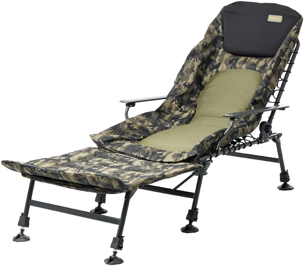 Кресло-раскладушка для рыбака Brain Bedchair Compact с подставкой под ноги (3045486196)