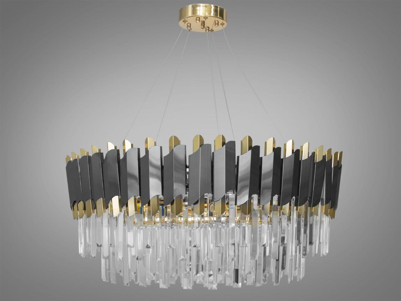 Люстра хрустальная 82209/800G+BK (2437593609)