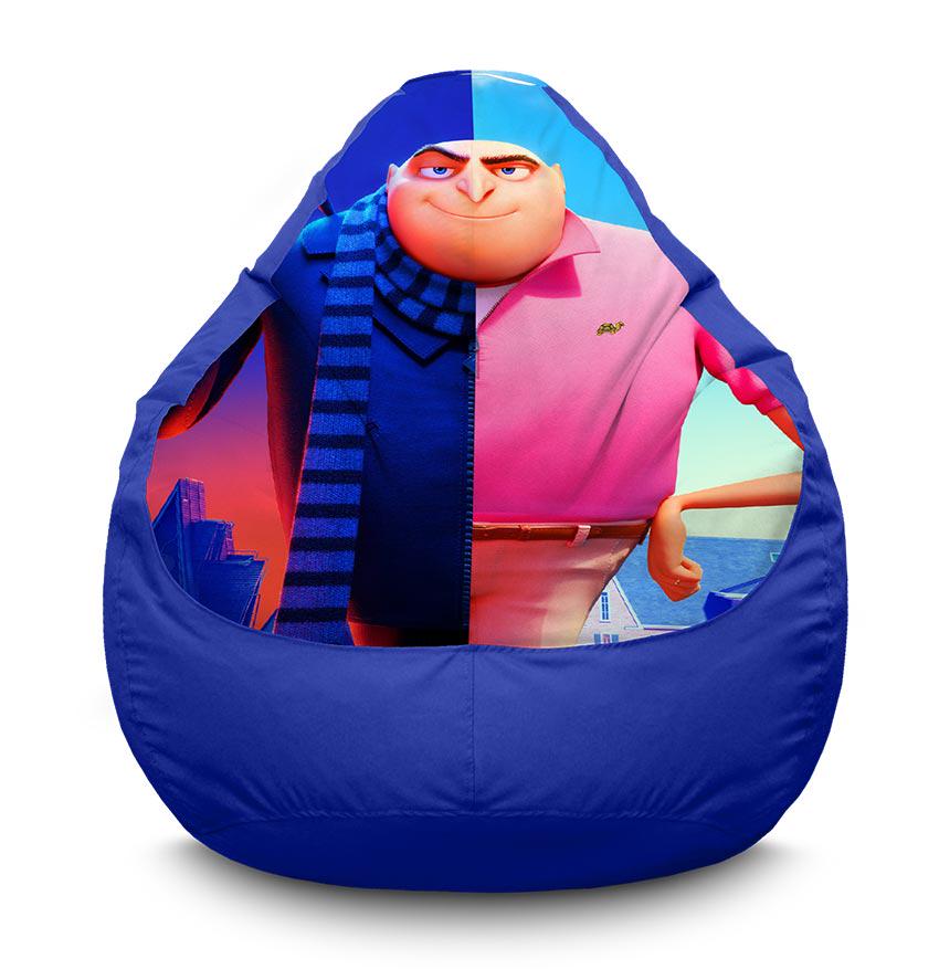 Кресло-мешок iPuff Despicable Me 4 Thief Gru оксфорд XL 80x110 см Синий (113689)