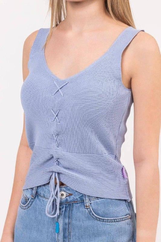 Майка-топ для девочек вязка 146 см Лиловый (06466) Майка-топ для девочек вязка 146 см Лиловый (06466)