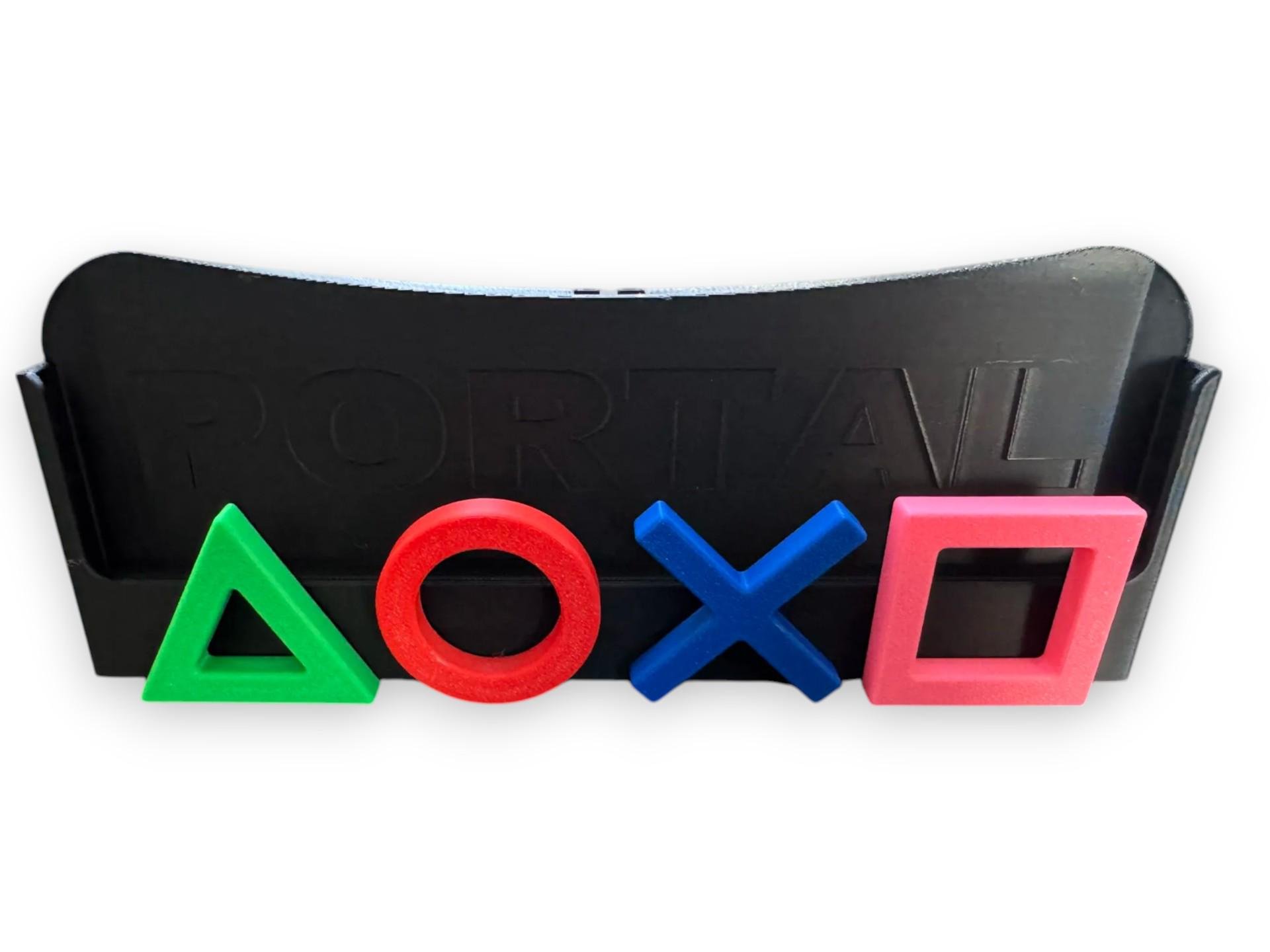 Держатель/Подставка для Playstation Portal PLAY ICONS Черный (0627)